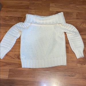 Off the Shoulder Knitted Sweater